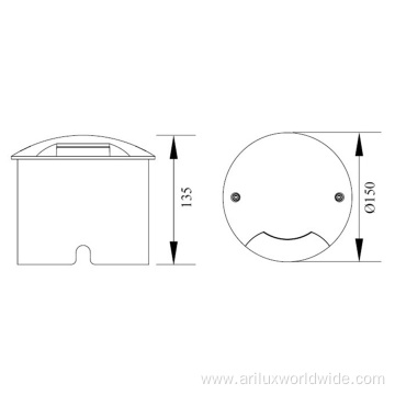 Factory direct ip65 3w Underground Lamp